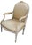 Antique 19th C French Louis XV XVI Transitional Arm Chair For Sale - Image 4 of 4