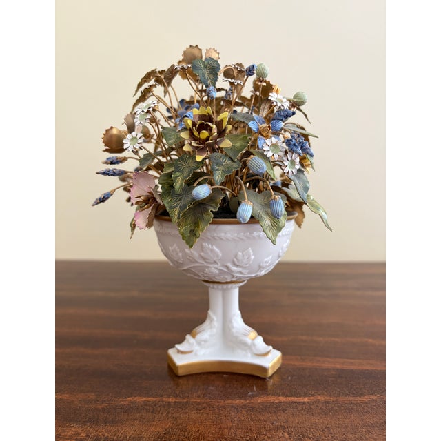 Pink Jane Hutcheson for Gorham Enamel Flowers Fleurs Des Siècles, Circa 1970s For Sale - Image 8 of 11