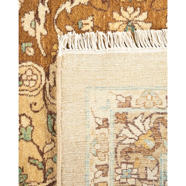 2000 - 2009 Mogul, One-of-a-Kind Hand-Knotted Area Rug - Yellow, 10' 3" x 14' 1" For Sale - Image 5 of 8