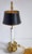 Metal Vintage French Bouillote Brass & Tole Table Lamp For Sale - Image 7 of 16
