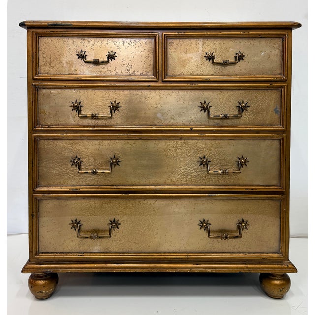 Theodore Alexander Vintage Theodore Alexander Eglomise Mirrored Chests, Pair For Sale - Image 4 of 10