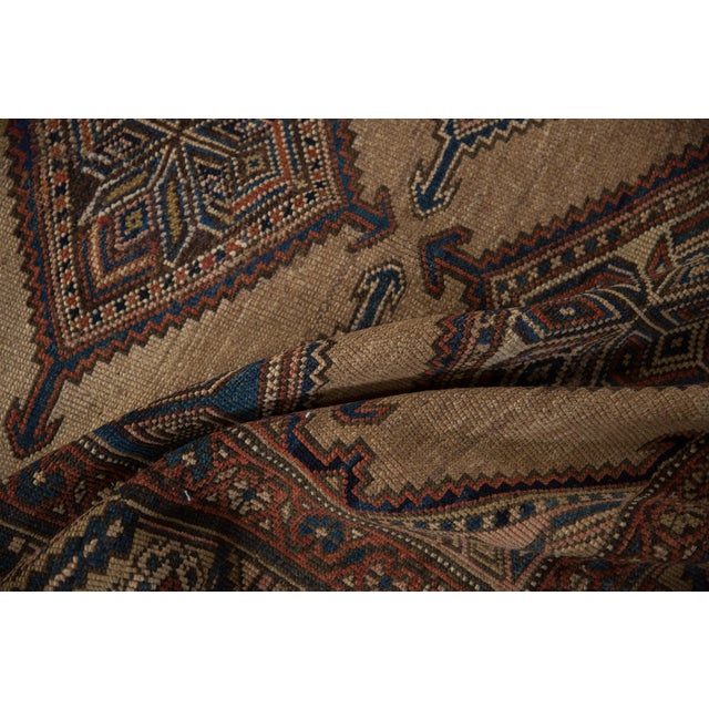 Shabby Chic Antique Fine Kurd Rug - 4' x 6'5" For Sale - Image 3 of 10