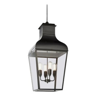 Tekna Montrose Large-C Pendant Light With Dark Bronze Finish and Clear Glass For Sale