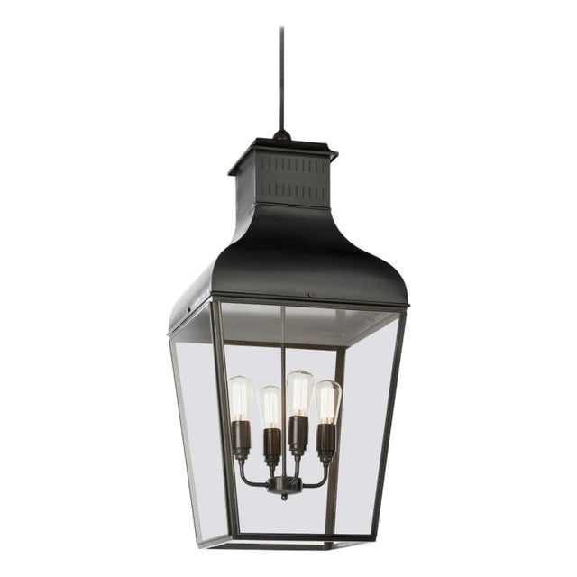 Tekna Montrose Large-C Pendant Light With Dark Bronze Finish and Clear Glass For Sale