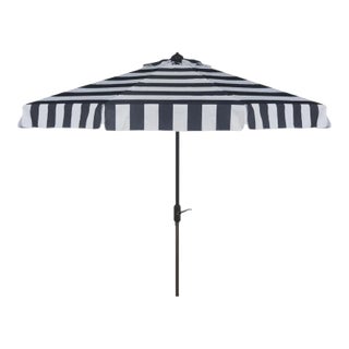 Elsa Fashion Line 11 Ft Umbrell - Navy/White For Sale