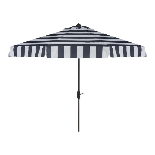 Elsa Fashion Line 11 Ft Umbrell - Navy/White For Sale