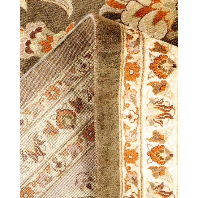 Mogul, One-of-a-Kind Hand-Knotted Area Rug - Brown, 12' 1" x 15' 5" For Sale In New York - Image 6 of 8