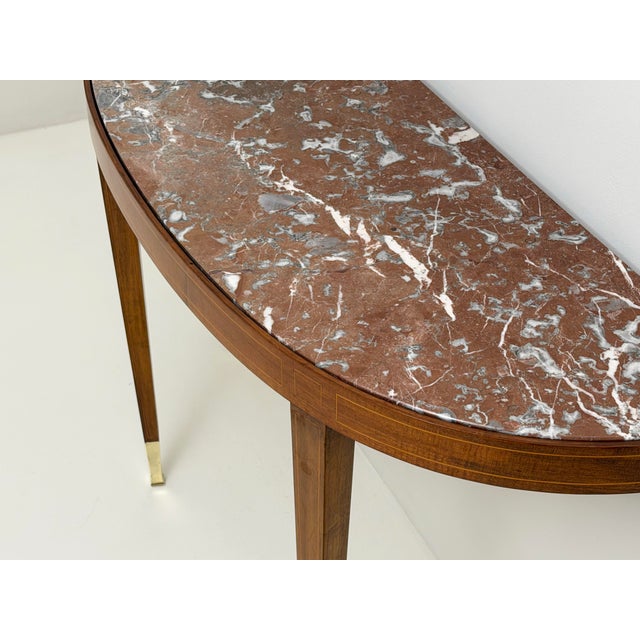Paolo Buffa Marble Console Table by Paolo Buffa, 1950s For Sale - Image 4 of 6