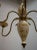 Mid-Century Porcelain & Brass Chandelier, 1950s For Sale - Image 4 of 12