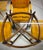 1960s Unmarked Four Dillingham Orange Dining Chairs With Casters For Sale - Image 5 of 5