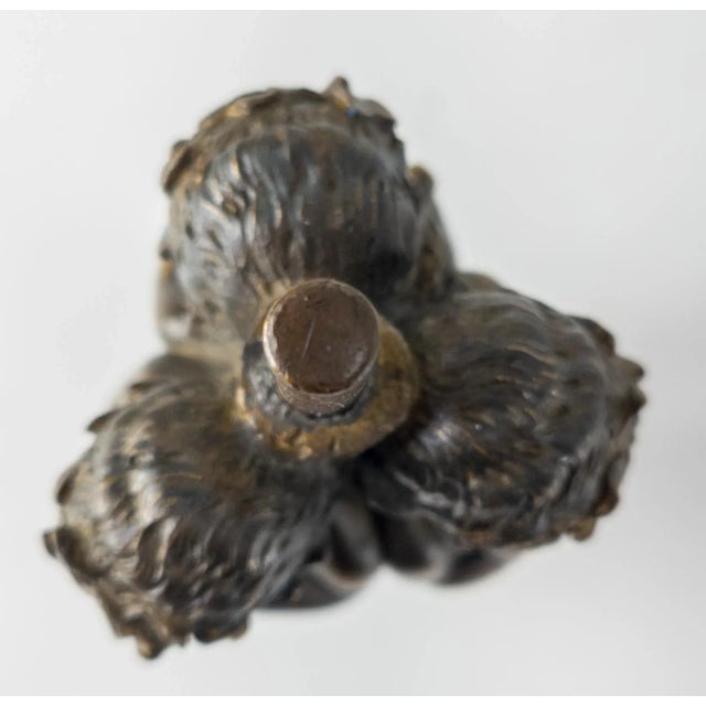 Art Nouveau Fine Bronze Group of Three Satyr Pan or Fauns, Unsigned For Sale - Image 10 of 13