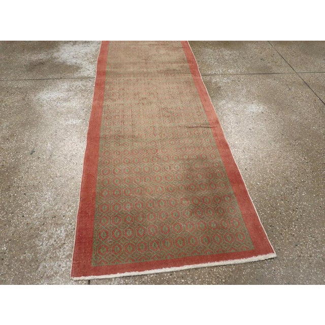 Textile Galerie Shabab Collection Mid-20th Century Turkish Anatolian Runner For Sale - Image 7 of 10