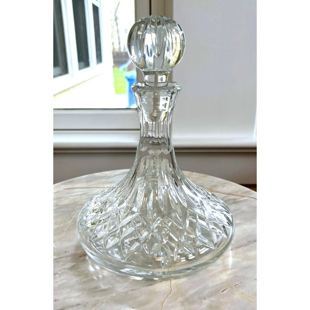 Beautiful ship captain’s decanter, Waterford Style, in excellent, like new condition. These vessels were historically used...