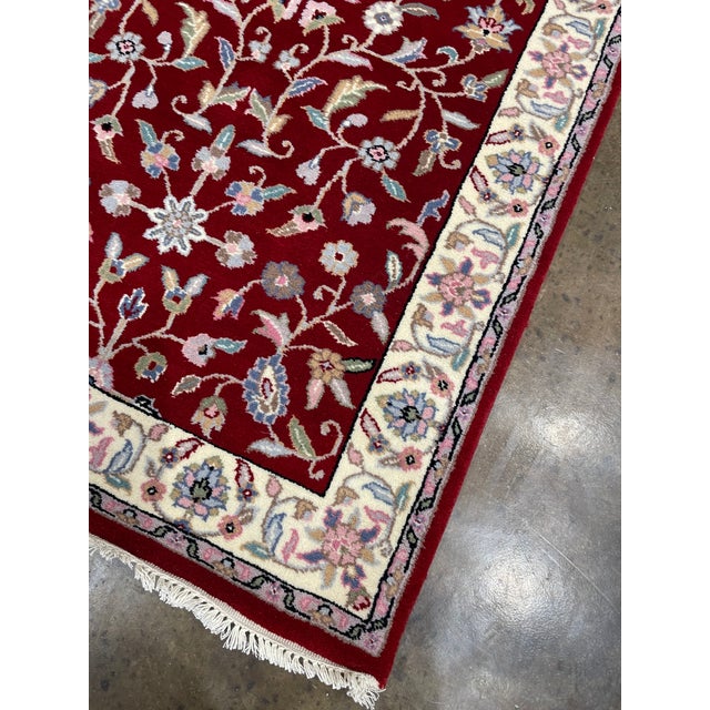 1990s 1990s Handwoven Persian Design Indian Rug - 2'8" X 9'9" For Sale - Image 5 of 6