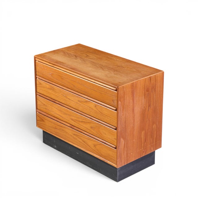 Brown Westnofa Mid Century Norwegian Teak 4 Drawer Dresser For Sale - Image 8 of 9