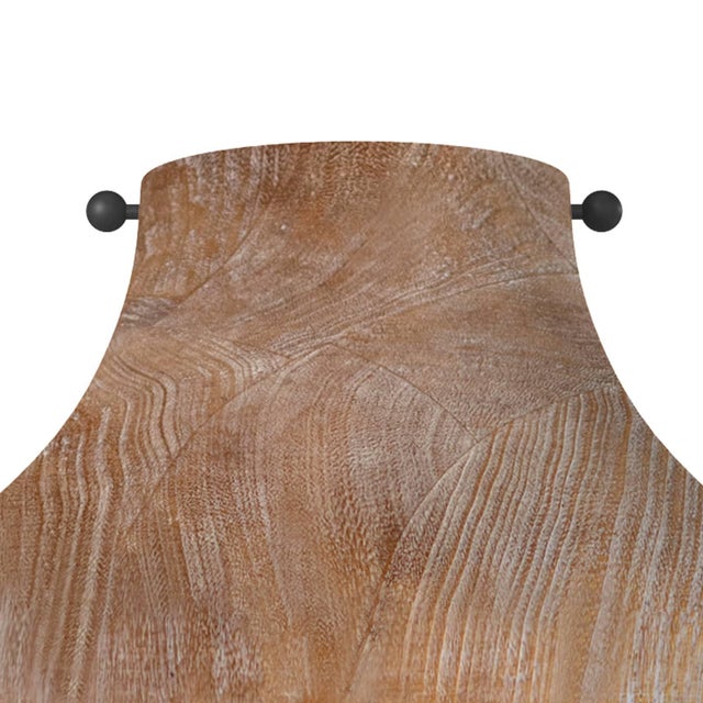 Not Yet Made - Made To Order Coastal Living Surfside Wood Flush Mount, Natural For Sale - Image 5 of 7