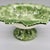 Vintage Italian Bassano Majolica Green Leaf Pedestal Compote Bowl — Made in Italy For Sale In Austin - Image 6 of 9