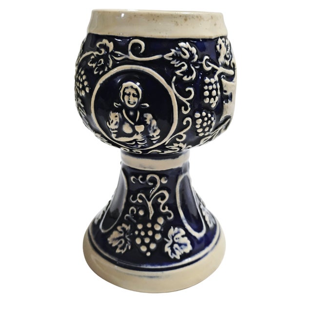 1970s Mid-Century Modern West German Gerzit Ceramic Wine Chalices - Set of 4 For Sale - Image 11 of 13