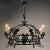 Italian Antique Hand Forged Italian Wrought Iron Chandelier For Sale - Image 3 of 13