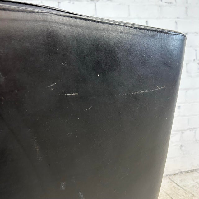 Black Jean Gillon Mid-Century Modern Office Chair Brazillian Leather For Sale - Image 8 of 11