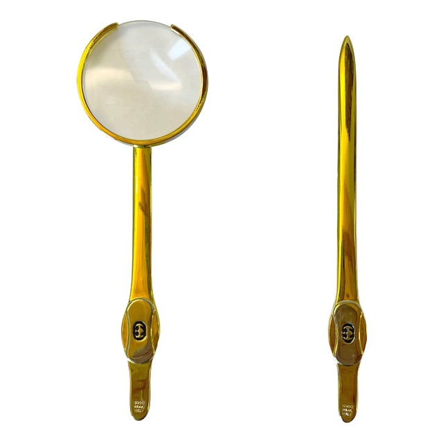 Gucci Set of Magnifying Glass and Letter Opener - Set of 2 For Sale