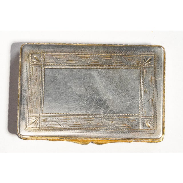 Amazing European 19th Century Antique Continental 800 Silver Gold Gilt Enamel Snuff Box Nereid Riding Hippocamp Neoclassical Art Tobacciana For Sale - Image 13 of 16
