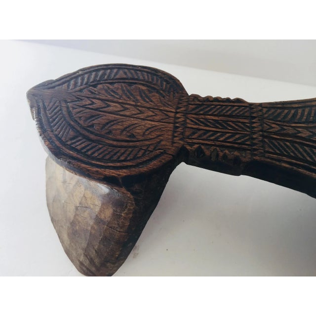 Antique hand-carved wooden Turkish harem shoe. One shoe only available. Great decorative collector item, circa 1870.