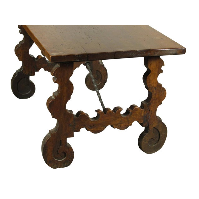 17th-C. Spanish Baroque Low Table For Sale - Image 4 of 6