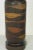Midcentury Ceramic Snakeskin Pattern Brown Lamp on Wood Base For Sale In New York - Image 6 of 7