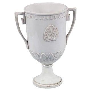 18th Century Greek Enameled Terracotta Vase from Ceramiche di Este For Sale