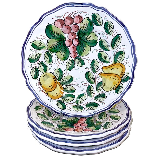 Traditional Frutta Salad Plates, Full Design - Set of 4 For Sale - Image 3 of 3