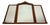 Antique Walnut Triptych Mirror For Sale