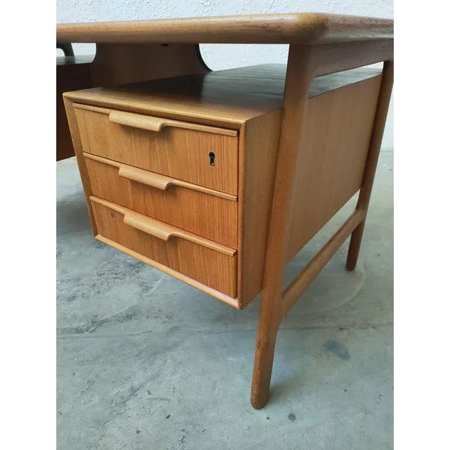Mid-Century Teak Desk from Omann Jun For Sale - Image 9 of 13