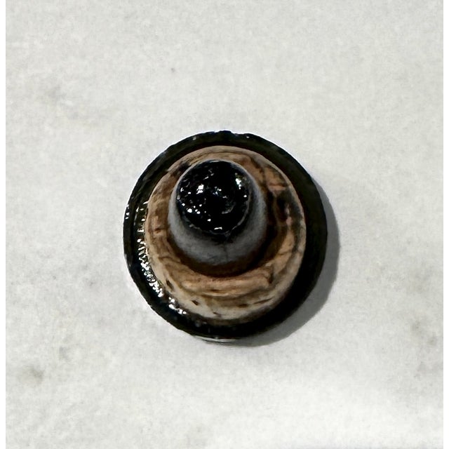 Olive Green Glass Apothecary Bottle With Original Glass Stopper Circa 1930’s For Sale - Image 9 of 12