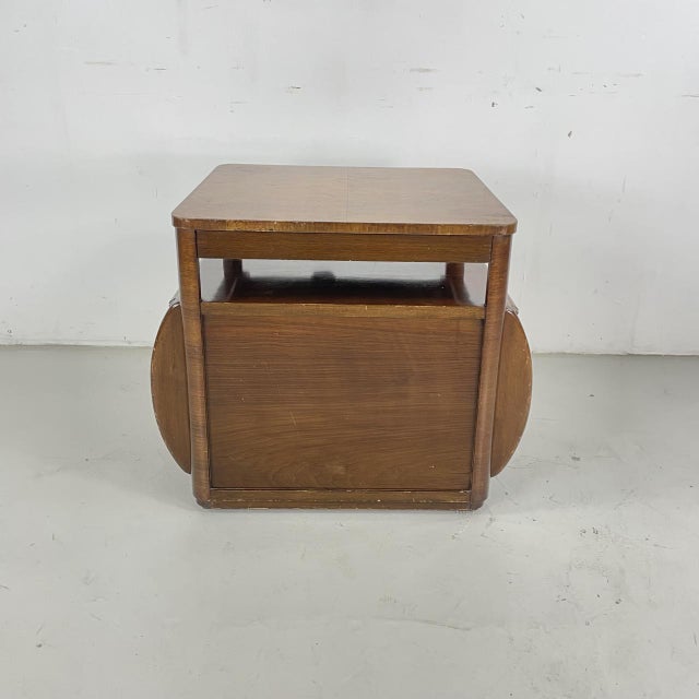 Art Deco Walnut Drinks Cabinet from Incorporall, 1930s For Sale - Image 9 of 17