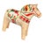 Small White Swedish Dala Horse Figurine For Sale