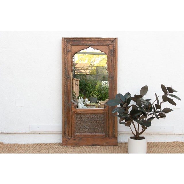 Antique Architectural Mughal Arch Mirror For Sale - Image 9 of 9