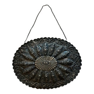 Turkish Sterling Silver Wedding Mirror For Sale