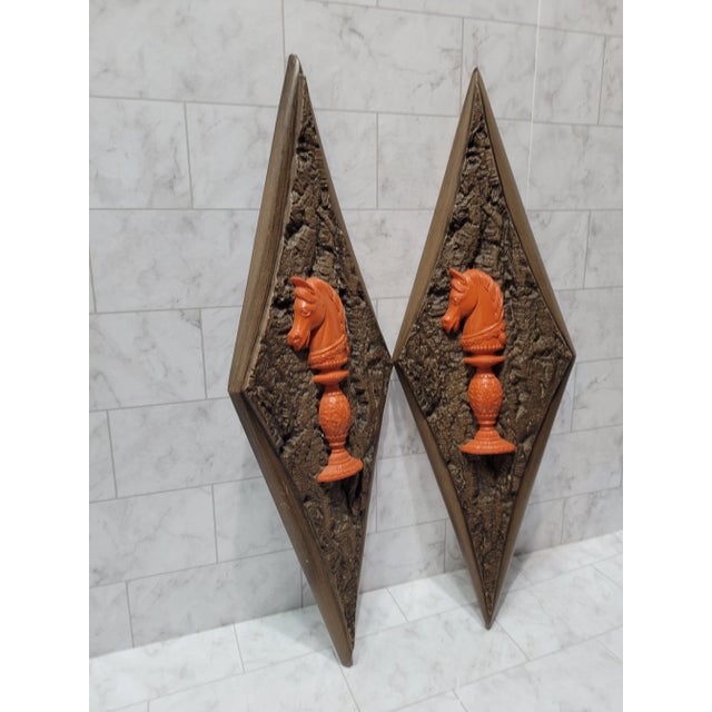 Mid Century Modern Burwood Chess Knight Horse Wall Hanging For Sale - Image 10 of 10