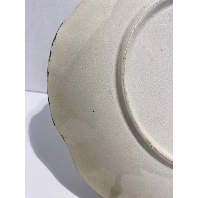 Violet Antique British Poppy Decorative Plate For Sale - Image 8 of 8