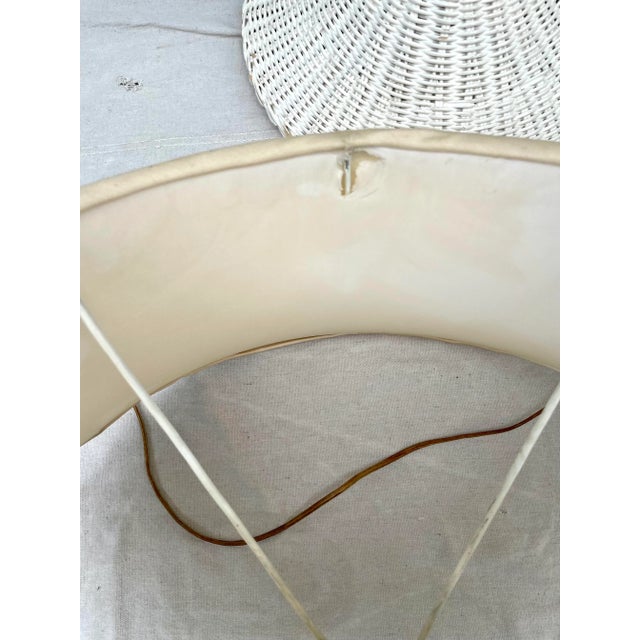 Antique Woven Wicker Floor Lamp For Sale - Image 11 of 13