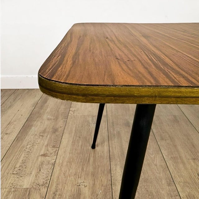 Black Formica Coffee Table, 1960s For Sale - Image 8 of 11