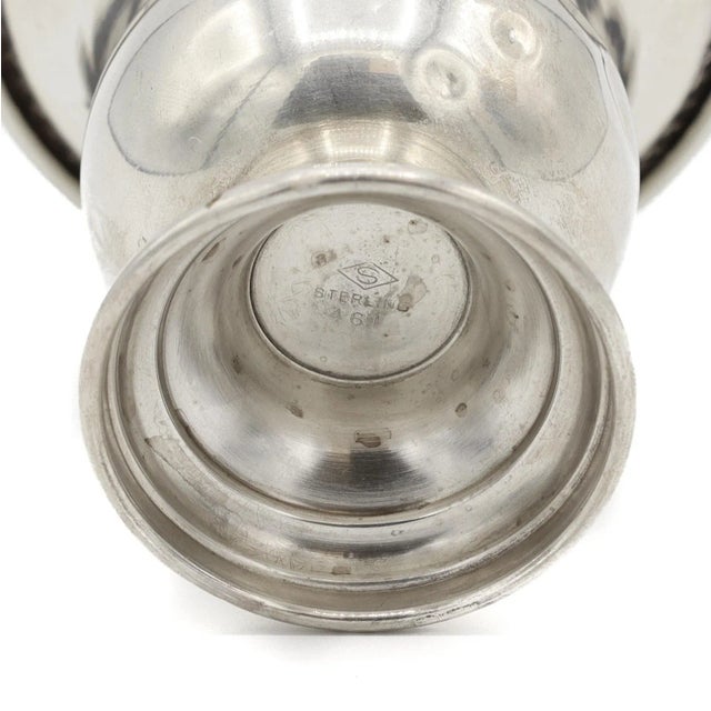 Religious Sterling Silver Jewish Judaica Cup For Sale - Image 3 of 6