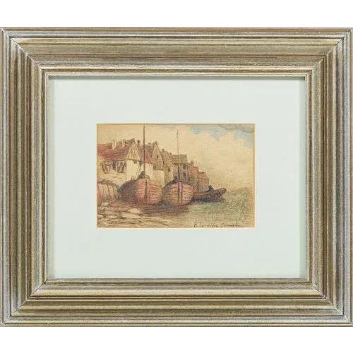 Watercolor on paper. Signed. Dimensions: 9 x 14.5 cm.