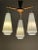 Mid-Century Modern Ceiling Lamp in Beech and Frosted Glass For Sale - Image 4 of 8