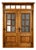 Handcrafted Solid Wood Rustic Exterior Double French Door – Custom Mexican Design Made to Order For Sale