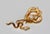 1950s Snake Serpent 14k Yellow Gold Cufflinks - 2 Pieces For Sale - Image 9 of 10