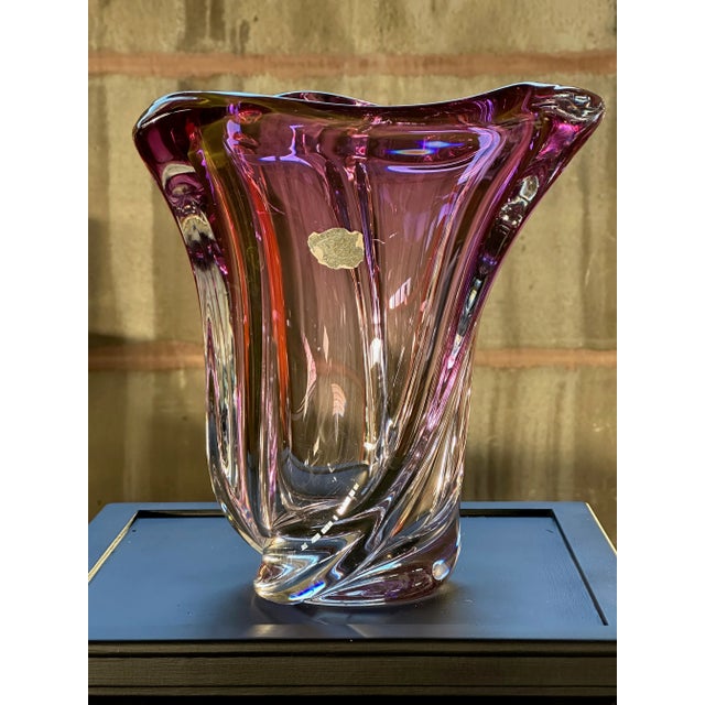 1960s Large Vase from Val Saint Lambert, 1960s For Sale - Image 5 of 5