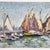 Attractive, anonymous oil painting depicting a maritime seascape with sailboats, mid-20th century. maritime oil painting |...