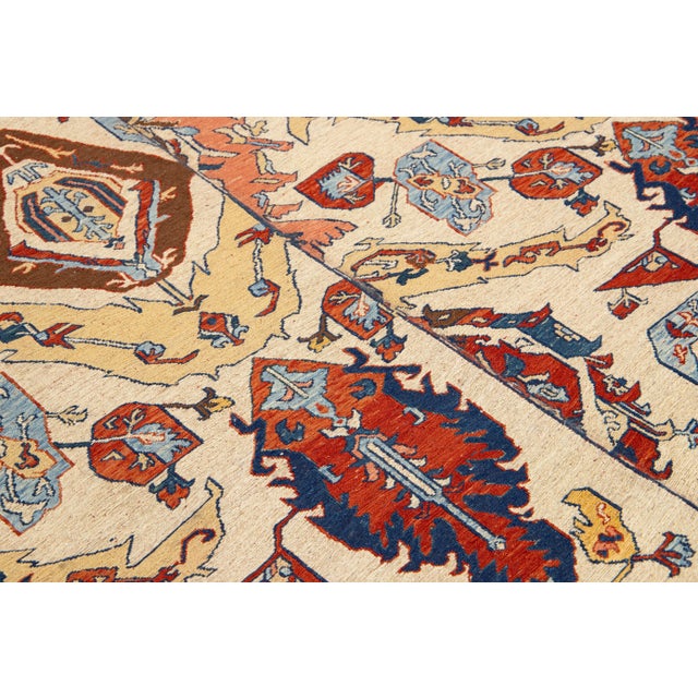 Vintage Handmade Persian Sumakh Wool Rug With Allover Design For Sale - Image 9 of 10